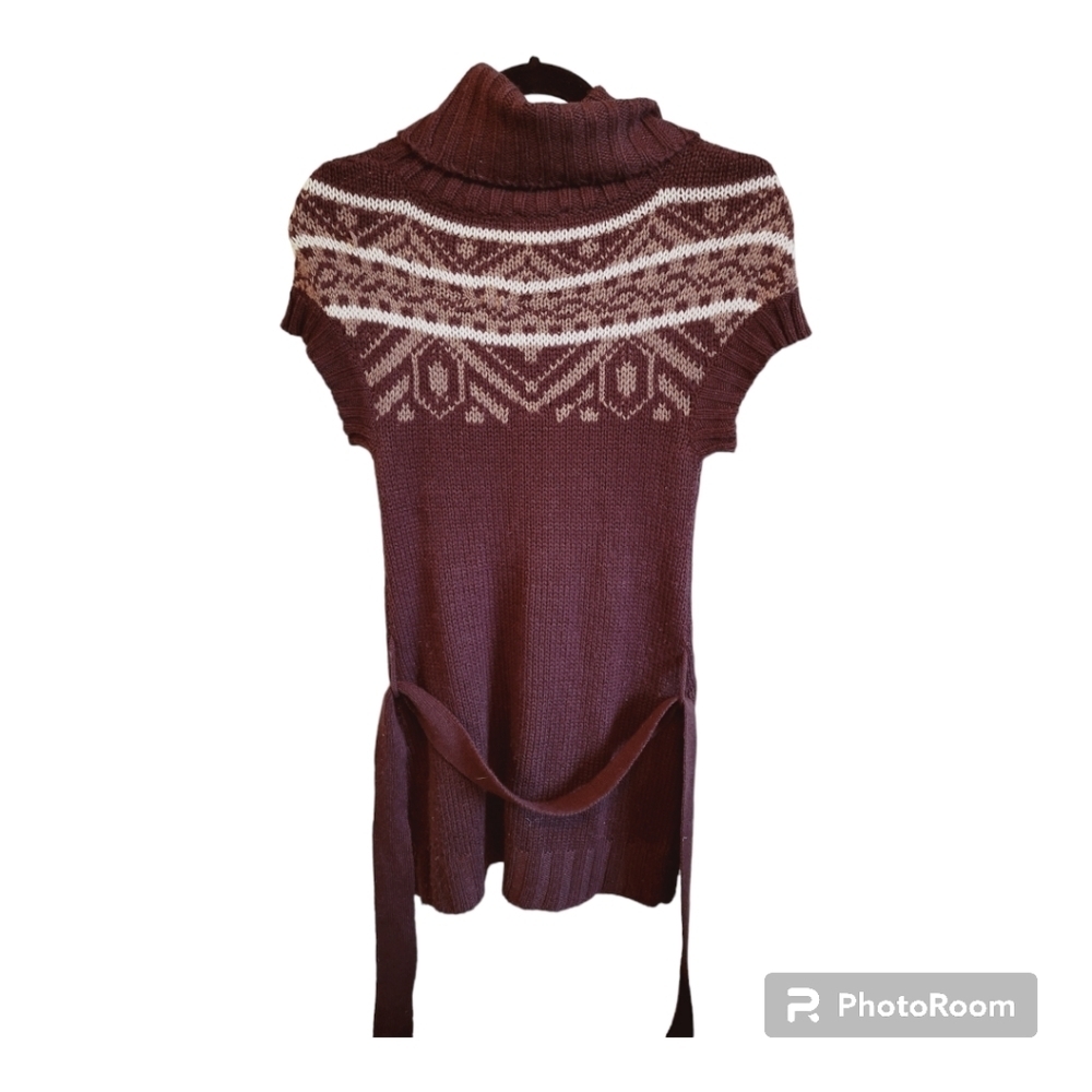 DEVOTED Short Sleeve Long Sweater - Picture 4 of 5